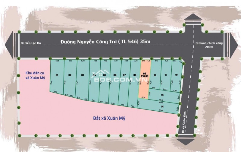  BÁN ĐẤT ĐẤU GIÁ NGHI XUÂN - ĐƯỜNG RỘNG 35M - TRỤC XƯƠNG SỐNG ĐÔ THỊ MỚI  Vị trí Vàng - Tiềm năng Đầu tư Hấp dẫn!